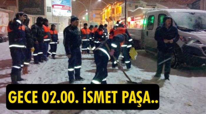 Belediye Kar Timi 24 Saat Görev Başında
