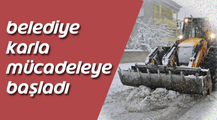 Belediye Karla Mücadele Ediyor