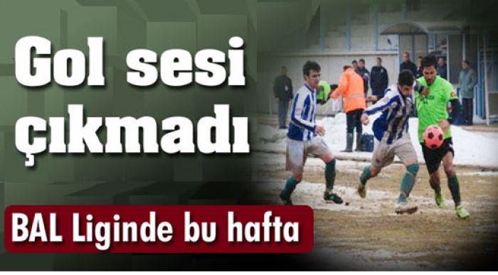 Belediye Takımlarından Gol Sesi Çıkmadı