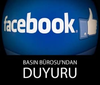Belediye'den Facebook Duyurusu