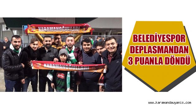 BELEDİYESPOR DEPLASMANDAN 3 PUANLA DÖNDÜ