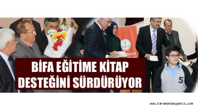 BİFA'DAN KİTAP DESTEĞİ