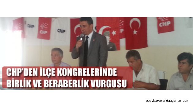 BİRLİK VE BERABERLİK VURGUSU