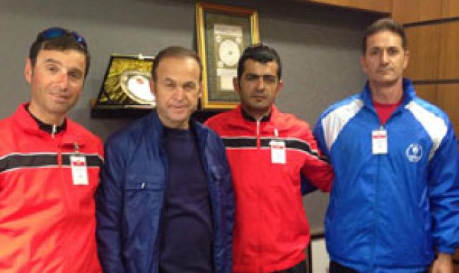 Bisikletçilerden M. Akgüne’e Ziyaret