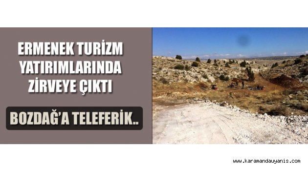 BOZDAĞ KAYAK MERKEZİNE TELEFERİK YAPILIYOR