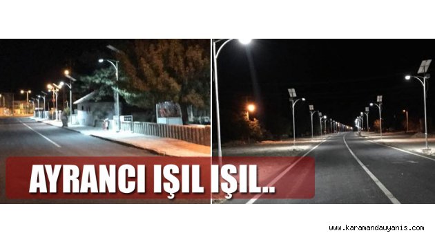Cadde ve sokakları ışıl ışıl oldu