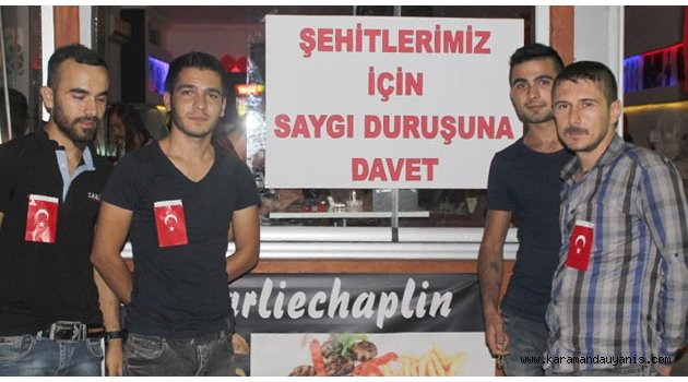 CAFE’DEN ŞEHİTLERE AYGI