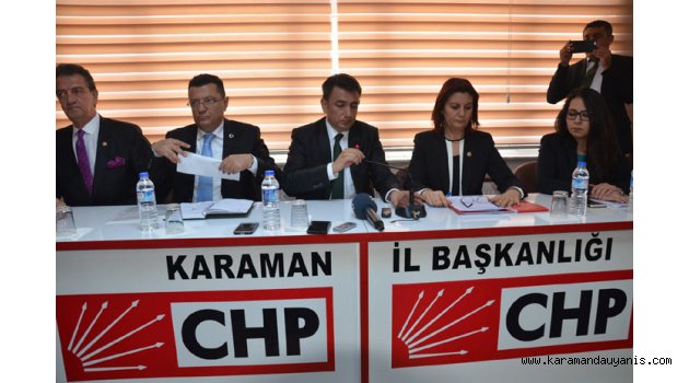 CHP HEYETİ KARAMAN'DA..