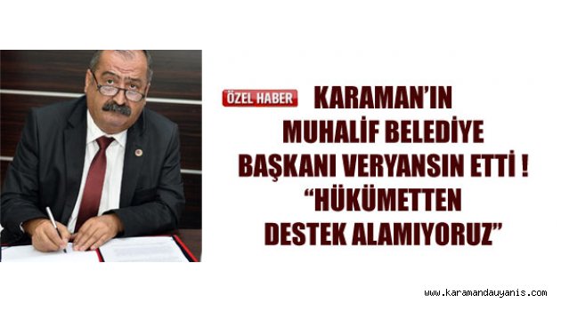 CHP’Lİ BELEDİYE DESTEK VERDİ..