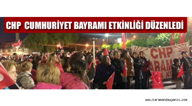 CHP'DEN CUMHURİYET KUTLAMASI