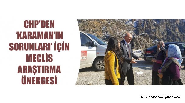 CHP&#039;DEN SORU ÖNERGESİ