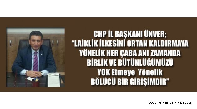 CHP'DEN TEPKİ..