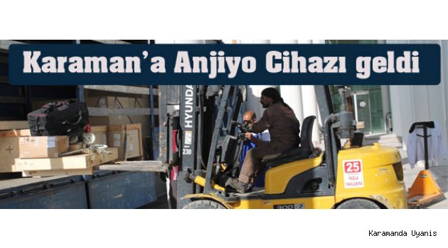 CİHAZ DEVLET HASTANESİNE İNDİRİLDİ
