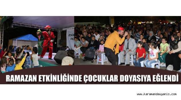 ÇOCUKLAR DOYASIYA EĞLENDİ