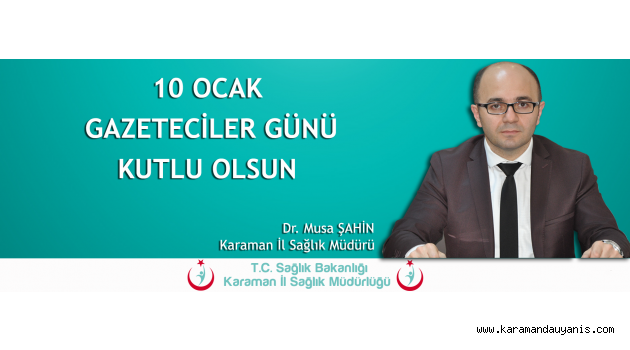 DR. ŞAHİN’DEN KUTLAMA