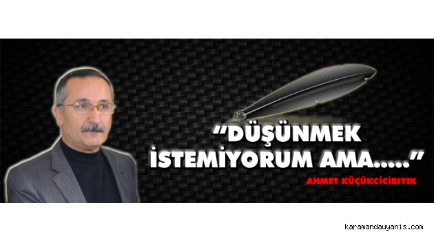DÜŞÜNMEK İSTEMİYORUM AMA…..