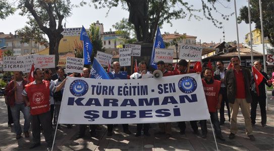 Eğitim Sendikalarından Meb’na Uyarı Eylemi
