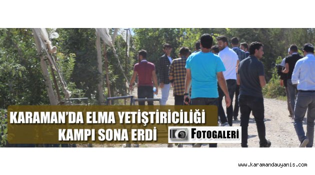 ELMA YETİŞTİRİCİLİĞİ KAMPI