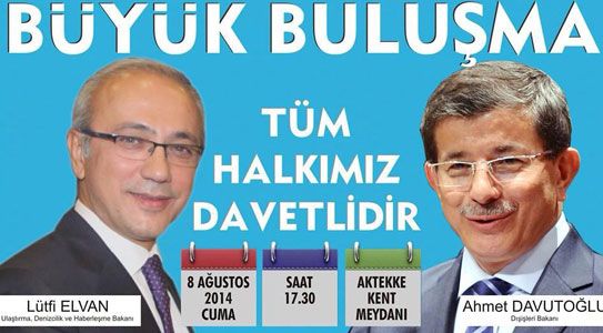 Elvan Ve Davutoğlu'ndan Miting