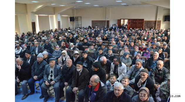 EMEKLİLERİN KURA HEYECANI SALONA SIĞMADI