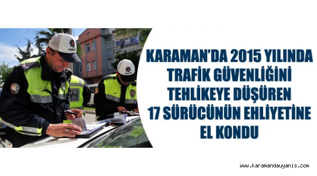 EMNİYET MÜDÜRLÜĞÜNDEN UYARI