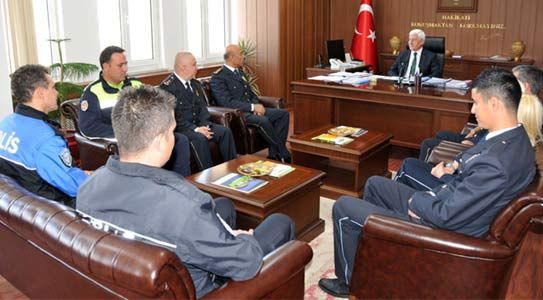 Emniyet Teşkşilatı Vali'yi Ziyaret Etti