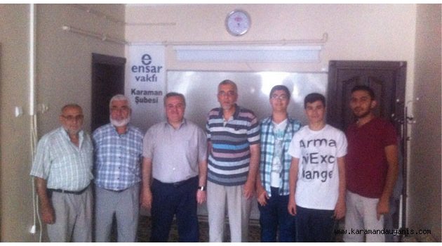 ENSAR VAKFI'NI ZİYARET ETTİ