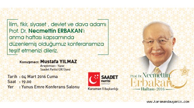 ERBAKAN KONFERANSI