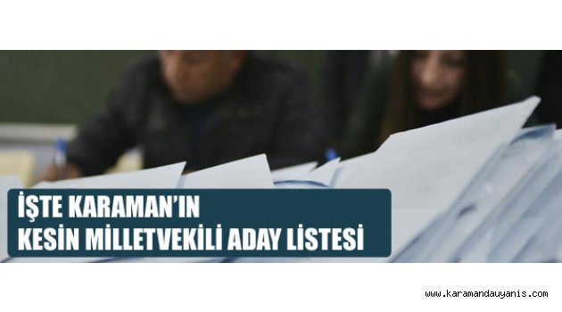 ERKEN SEÇİM 2015