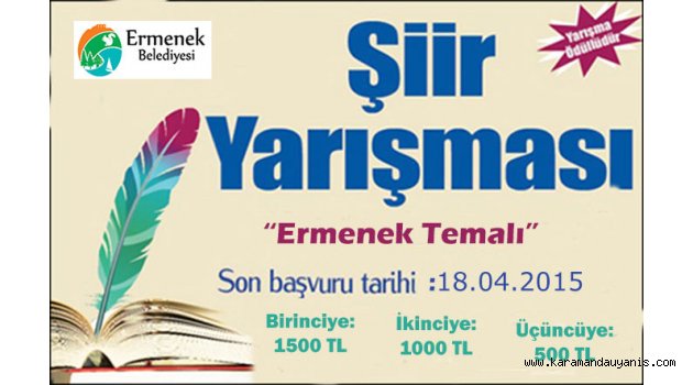 ERMENEK’DE ŞİİR YARIŞMASI