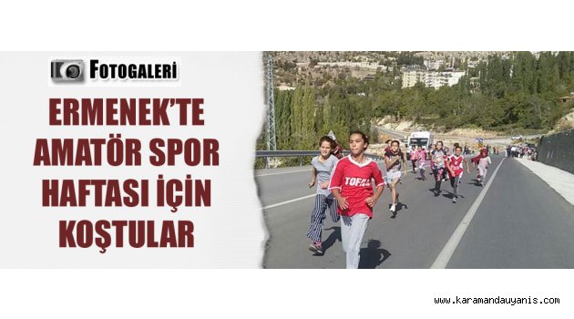 Ermenek’te Atletizm Yol Koşusu