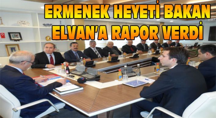 Ermenek Heyeti Bakan Elvan’a İlçe’nin Sorunları İle İlgili Rapor Verdi