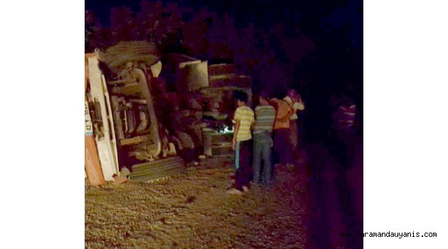 ERMENEK'DE KAZA 3 YARALI