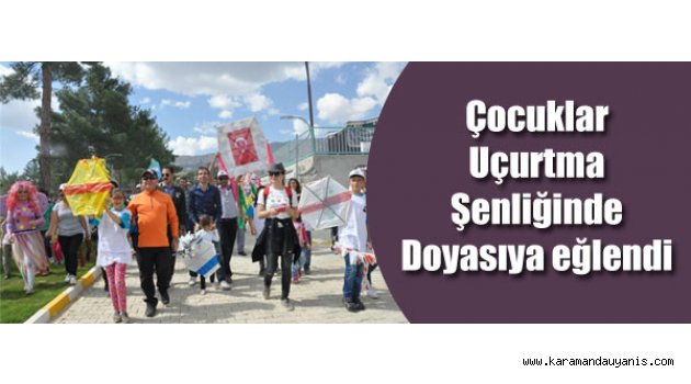 ERMENEK'DE UÇURTMA ŞENLİĞİ