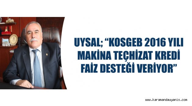 Esnaflara kredi faiz desteği