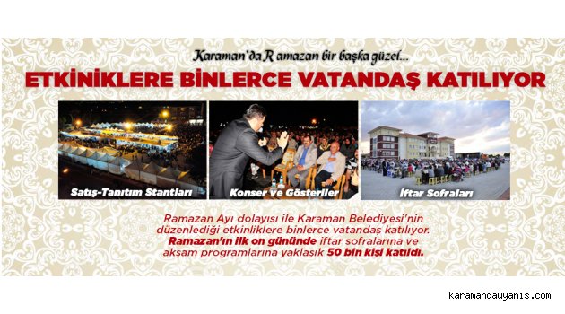 ETKİNİKLERE BİNLERCE VATANDAŞ KATILIYOR