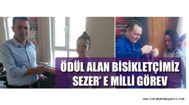 Fatma SEzer’ i ödüllendirdi.
