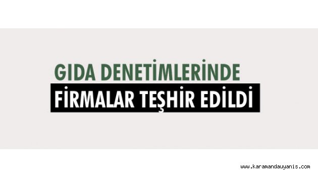 FİRMALAR TEŞHİR EDİLDİ