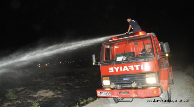 GECE YARISI ANIZ YANGINI KORKUTTU