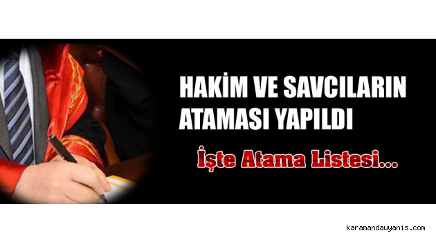 HAKİM VE SAVCILAR