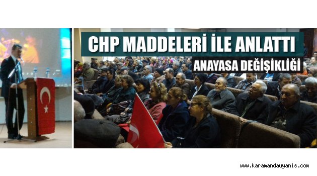 HALKI BİLGİLENDİRDİ