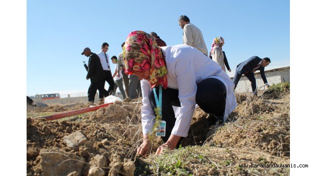 HASTANE BAHÇESİNE 600 FİDAN
