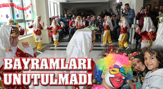 Hastanedeki Çocukların Bayramları Unutulmadı