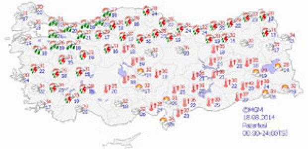 Hava Sıcaklığı  4-5 Derece Düşüyor