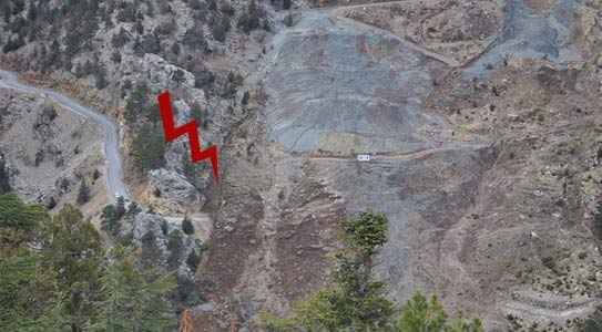 Heyelan, Yolu Ulaşıma Kapattı