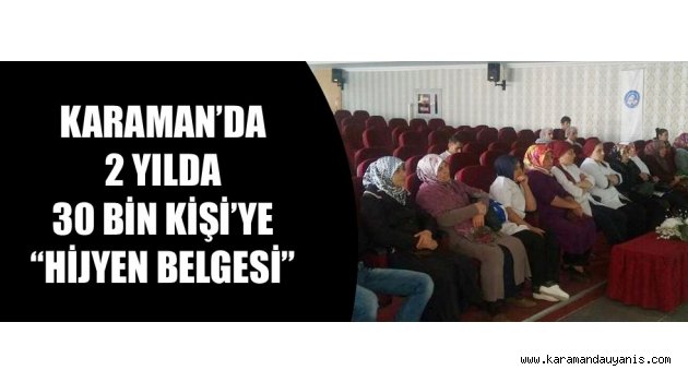 Hijyen Eğitim Sertifikaları..
