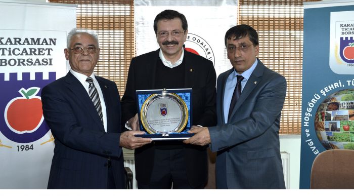 Hisarcıklıoğlu Karaman Ticaret Borsasını Ziyaret Etti