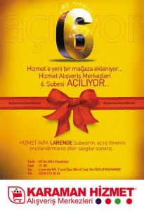 Hizmet Gıda 6.şubeyi Açıyor