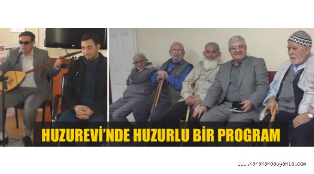 HUZUREVİNDE EĞLENCE