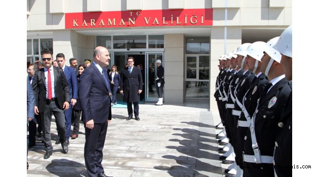 İÇİŞLERİ BAKANI SOYLU VALİLİĞİ VE BELEDİYEYİ ZİYARET ETTİ